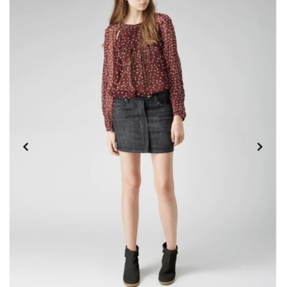 ISABEL MARANT presley sheer top blouse 36 4